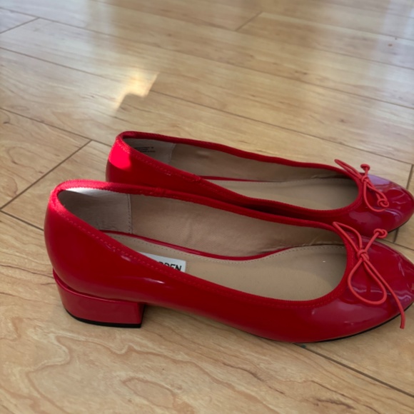 Red ballet pumps size 7 - Picture 2 of 5